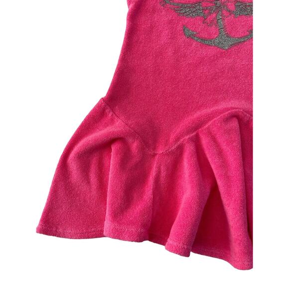 Boutique Childish Girls 5 Pink Terry Swim Beach Coverup Miss Independent #1978 - Picture 2 of 11